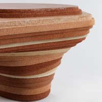 <a href="https://www.galeriegosserez.com/artistes/salamoun-roula.html">Roula Salamoun</a> - Strata table "Magna" - Table Basse